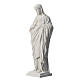 Holy Heart of Jesus in Reconstituted Carrara Marble, 50 cm s3