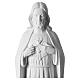 Sacro Cuore 75 cm polvere di marmo bianco s3