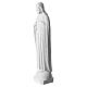 Sacro Cuore 75 cm polvere di marmo bianco s5