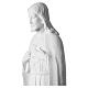 Sacro Cuore 75 cm polvere di marmo bianco s6