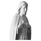 Sacro Cuore 75 cm polvere di marmo bianco s7
