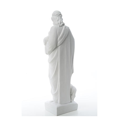 Good Shepherd with sheep, statue in reconstituted marble 60-80 cm 7
