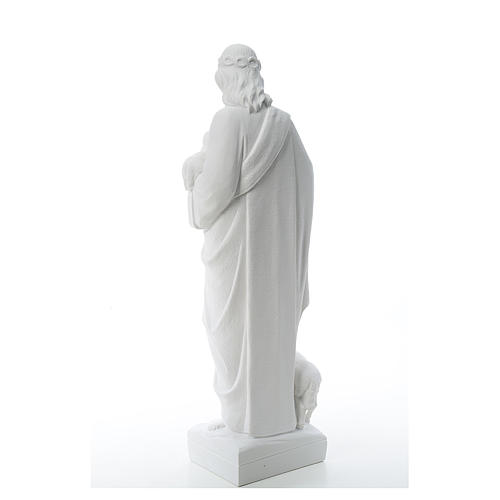 Good Shepherd with sheep, statue in reconstituted marble 60-80 cm 3