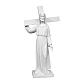 Christus mit dem Kreuz Statue Marmorguss 90 cm s1
