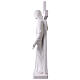 Christus mit dem Kreuz Statue Marmorguss 90 cm s10