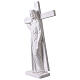 Cristo porta la croce 90 cm marmo bianco s3
