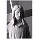 Cristo porta la croce 90 cm marmo bianco s4