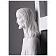 Cristo porta la croce 90 cm marmo bianco s6