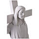 Cristo porta la croce 90 cm marmo bianco s8