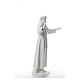Heiliger Franziskus 100 cm Marmorpulver Statue s8