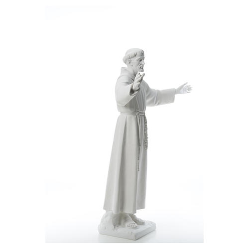 Saint Francis with open arms, 100 cm reconstituted marble statue 8