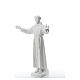 Saint Francis with open arms, 100 cm reconstituted marble statue s2