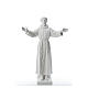 Saint Francis with open arms, 100 cm reconstituted marble statue s5
