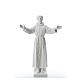 Saint Francis with open arms, 100 cm reconstituted marble statue s1