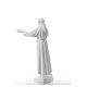 Saint Francis with open arms, 100 cm reconstituted marble statue s3