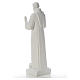 Heiliger Franziskus mit Tauben Marmorpulver Statue 75 cm s3