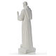 Saint Francis with doves, composite Carrara marble statue 75 cm s7