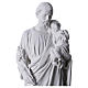 Heiliger Joseph Marmorpulver Statue 30-40 cm s2