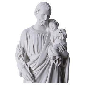 Saint Joseph Statue in Reconstituted Carrara Marble 30-40 cm