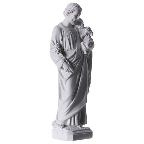Statua San Giuseppe marmo sintetico 30-40 cm 4