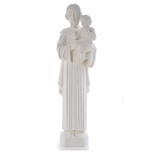 Heiliger Joseph 65 cm Marmorpulver Statue 5