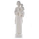 Statua San Giuseppe 65 cm marmo bianco s5