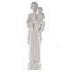 Statua San Giuseppe 65 cm marmo bianco s1
