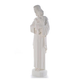 Figurka Święty Józef marmur biały 65 cm