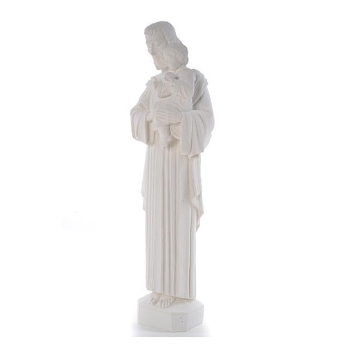 Figurka Święty Józef marmur biały 65 cm 2