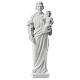 Heiliger Joseph Marmorpulver Statue Weiß 100 cm s1