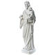 Heiliger Joseph Marmorpulver Statue Weiß 100 cm s3