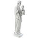 Heiliger Joseph Marmorpulver Statue Weiß 100 cm s4