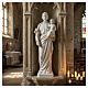 Heiliger Joseph Marmorpulver Statue Weiß 100 cm s2