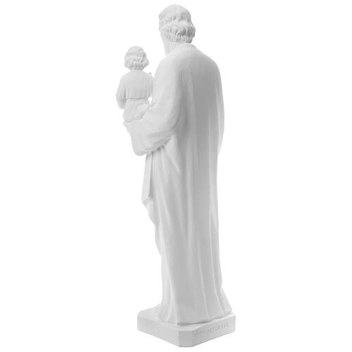 Saint Joseph Statue in Reconstituted Carrara Marble 100 cm 7
