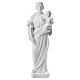 St Joseph poudre de marbre blanc 100 cm s1