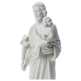 Saint Joseph Statue in Composite Carrara Marble 100 cm