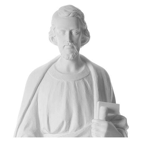 Heiliger Josef Tischler 100 cm Marmorpulver Statue 4