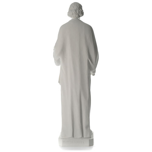 Saint Joseph the joiner, reconstituted marble statue, 100 cm 10