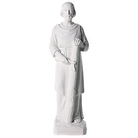 Saint Joseph the joiner statue in reconstituted marble, 80 cm