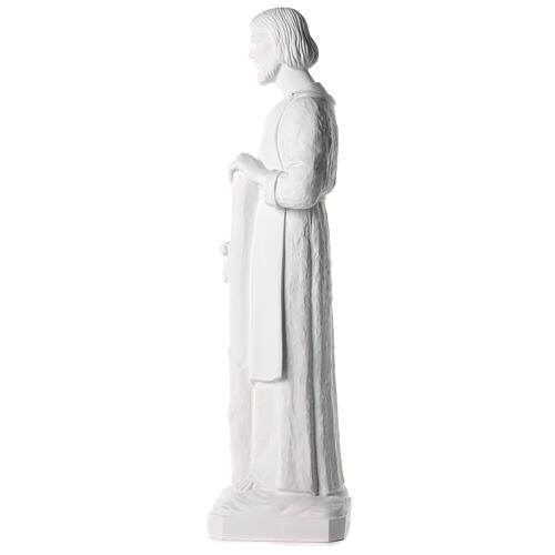 St Joseph menuisier 80 cm marbre blanc 4