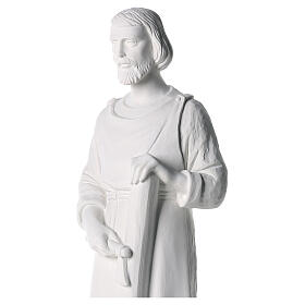 Saint Joseph the joiner statue in composite marble, 80 cm