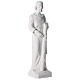 Saint Joseph the joiner statue in composite marble, 80 cm s6