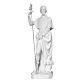 Heiliger Rochus mit Hund 100 cm Marmorpulver Statue s1