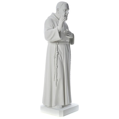 Heiliger Pater Pio 110 cm Marmorpulver Statue 4