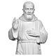 Padre Pio statue in reconstituted Carrara marble, 110 cm s4