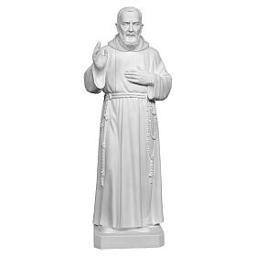 Święty Ojciec Pio proszek marmurowy biały 110cm