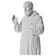 Święty Ojciec Pio proszek marmurowy biały 110cm s2