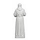 Padre Pio statue in reconstituted Carrara marble, 110 cm s7