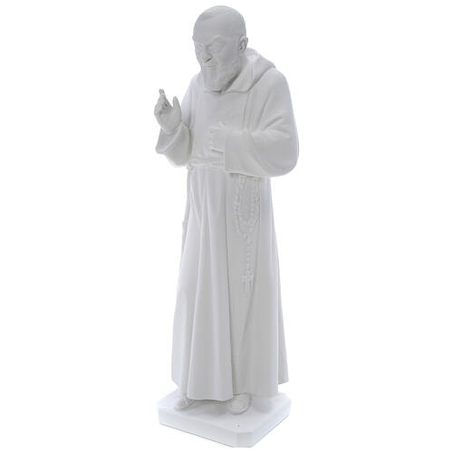 Heiliger Pater Pio 60 cm  Statue Marmorpulver 3