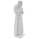 Padre Pio statue made of reconstituted Carrara marble, 60 cm. s4